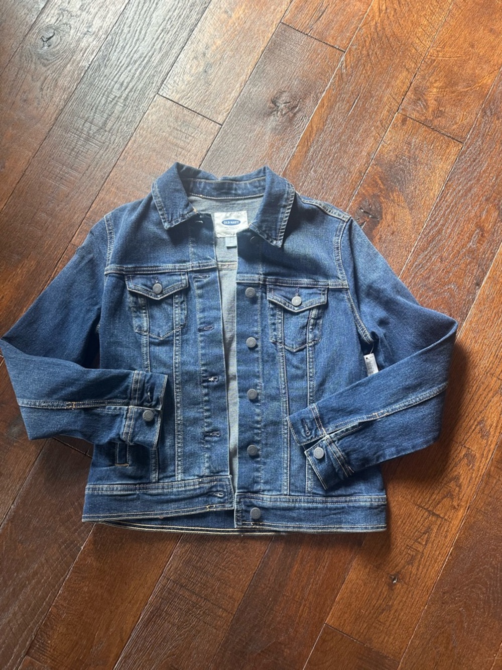 New Old Navy Classic Jean Jacket Dark Wash Size Small S NWT